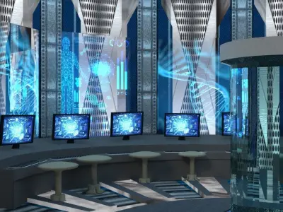 Sci-fi fi lab 3D model