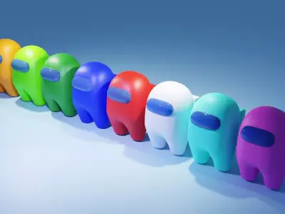 Among Us Characters 3D model