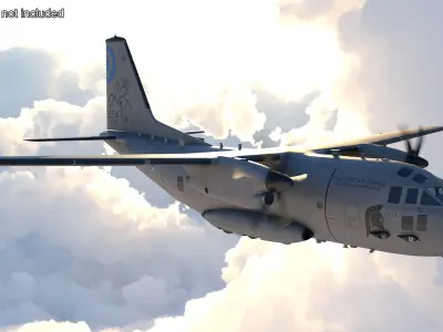  Aircraft Alenia C-27J Spartan Greece Rigged for Maya 