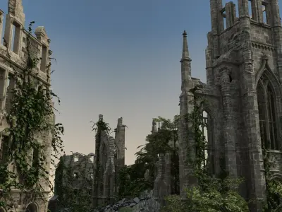  Medieval Ruined Town 01 