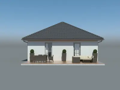 Generic Holiday Bungalow 003 3D model