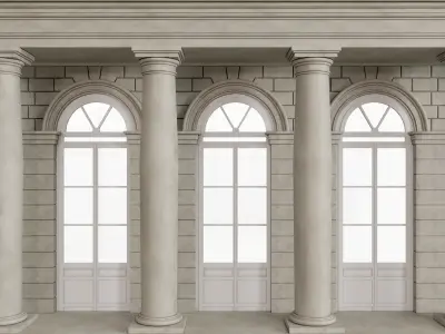 Facade classic house 2 3D model