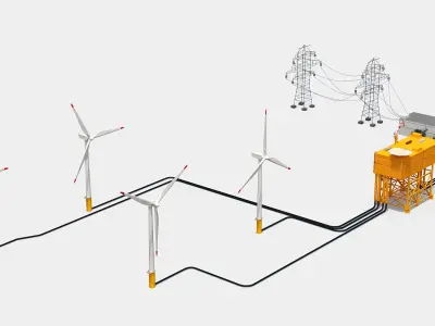  Offshore Wind Farm Ships Set 