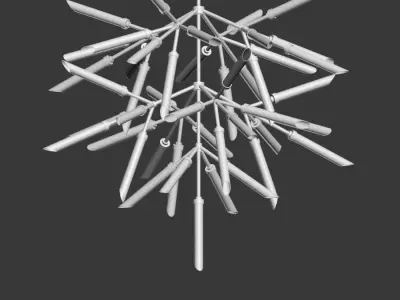 Spur Pendant Grand Chandelier loftcocept 3D model