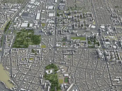 Krasnodar  Low-poly 3D model