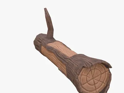  Cartoon snag 3D model