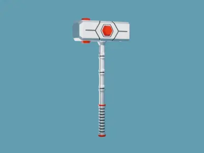 Sci Fi Hammer 02 3D print model