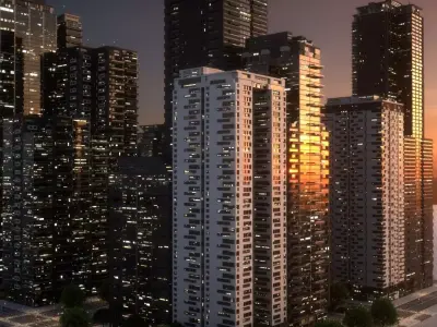 City Block Type B08 3D model