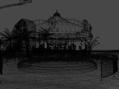 Horse carousel 3D model