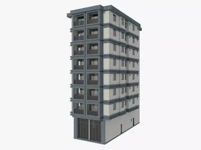 Residential Apartment Building 1 3D model