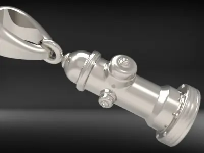 3D Fire Hydrant Pendant 3D print model