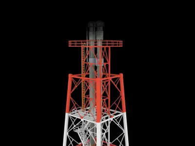 Flare Stack 3D model