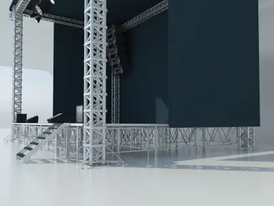 Stage Concert 3D model