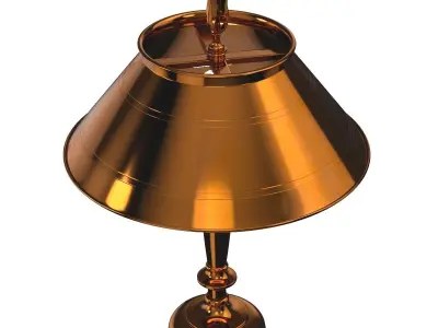 1920s English brass desk lamp U08062682942165 3D model