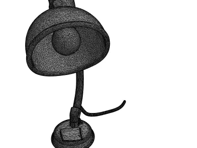 Modern Flexible Desk Lamp 3D Model Low-poly 3D model