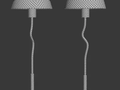 Vintage Table Lamp Sottsass Mendini  Low-poly 3D model