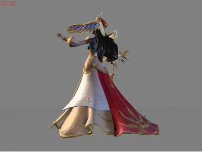 Vexana The Sun Empress Low-poly 3D model