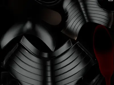 Ankle Pleated Boots Low-poly 3D model