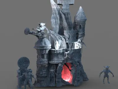 Blackstar Winter fortress 3D model