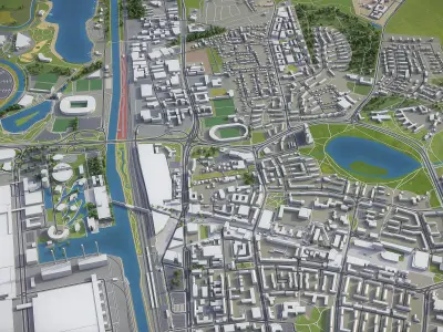 Wolfsburg Low-poly 3D model