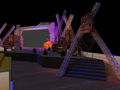 Hot6 HorrorCastle Party 3D model
