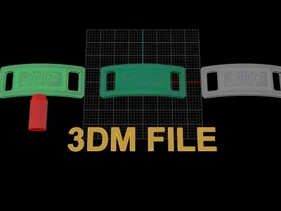 LACE LOCK CLIP SUP SNEAKER TAG 3D print model