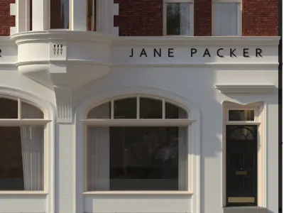 London building facade 3D model