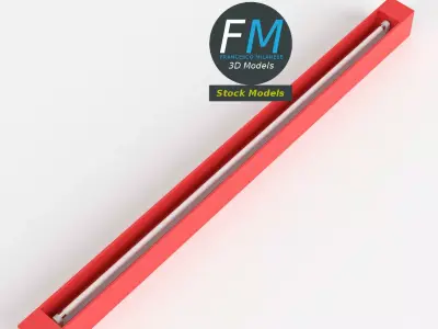 Neon ceiling light 2 3D model