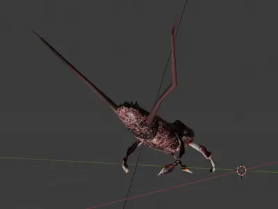 Alien Creatures with Texture variations 3D model