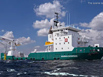  Construction Vessel and Marine Hydraulic Pile Hammer 