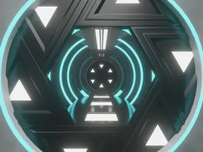 Sci fi Carridor 3D model