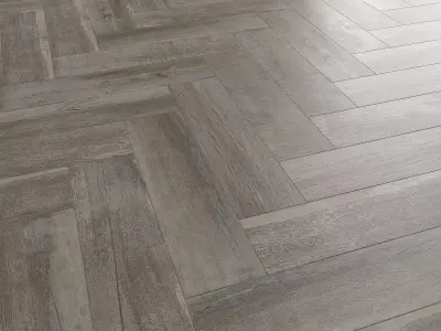 Bergen dark grey Floor Tile 3D model