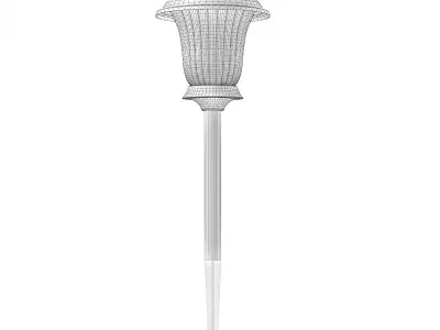 Classic Standing Exterior Lamp 3D Model 3D model