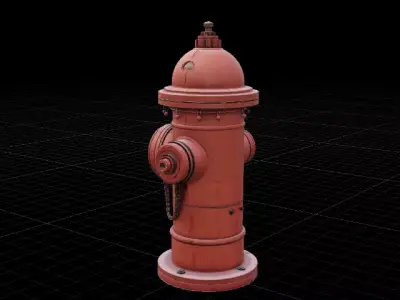 Fire Hydrant Street Game  Film 3D Model Low-poly 3D model