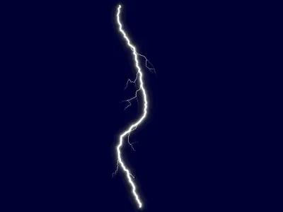 Realistic 3D Lightning CG-12 Low-poly 3D model