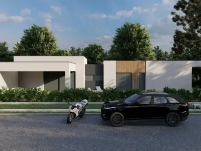 Casa Scene-villa-modern house 3D model 26