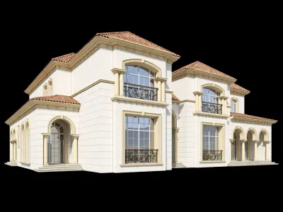 Mediterranean Villa Design 015 3D model