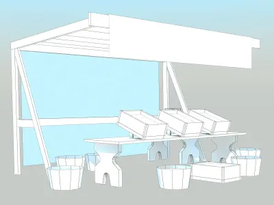 Medieval Market 3D model