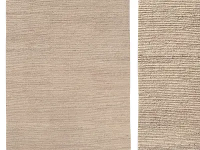 ANNU WOOL RUG Sand 3D model