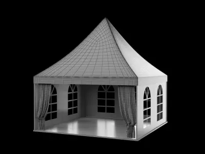 Pagoda Event tent 3D model