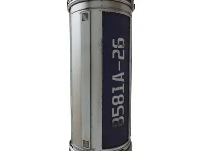 SciFi Capsule Low-poly 3D model