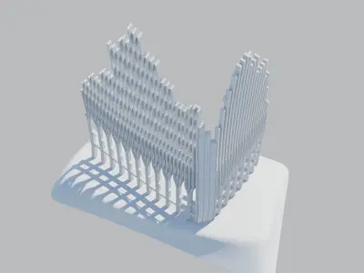 World trade center fragment 3D print model