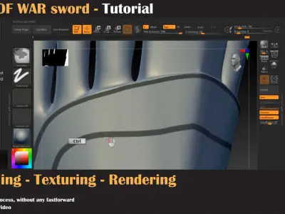 GOD OF WAR sword - Tutorial   3D model
