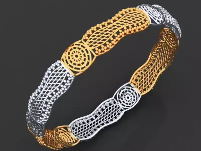 1307 Light Weight Bangle 8gm 3D print model