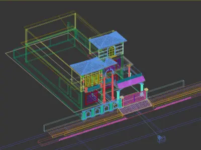 Spanish Style House 3D model