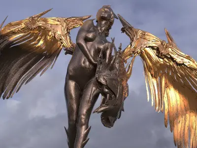 Atlantis Fallen angel  3D model