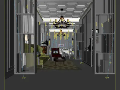Business Restaurant - Coffee - Banquet  56 3D model