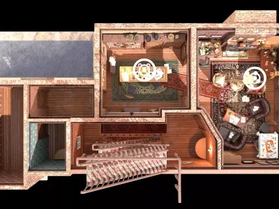 221b Baker Street Consulting Room - London 3D model