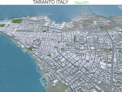 Taranto Italy Low-poly 3D model