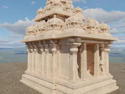 Mamallapuram Temple-3 3D model